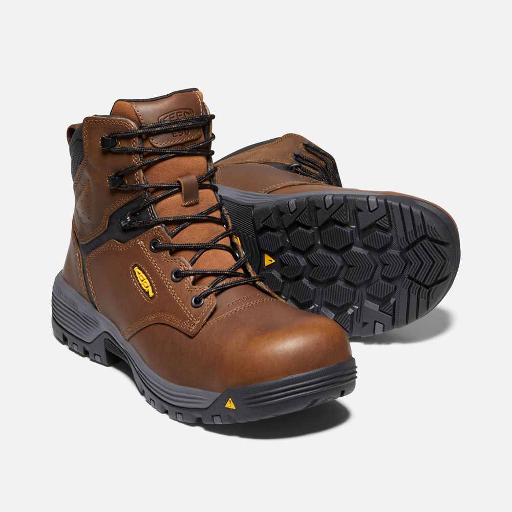 Keen Trekking Bot Erkek Kahverengi - Chicago 6\" Esd (Carbon-Fiber Toe) - Türkiye GFEU39708